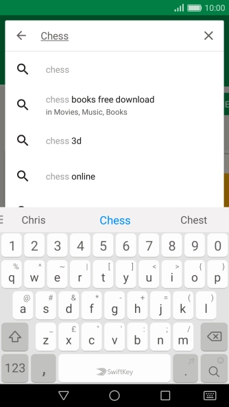 Key in the name or subject of the required app and press the search icon. Key in the name or subject of the required app and press the search icon.