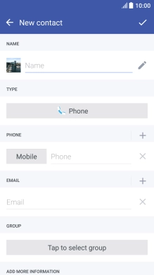 Press Name and key in the name.