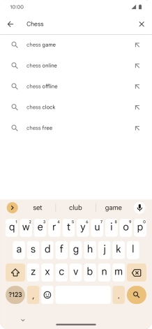 Key in the name or subject of the required app and press the search icon. Key in the name or subject of the required app and press the search icon.