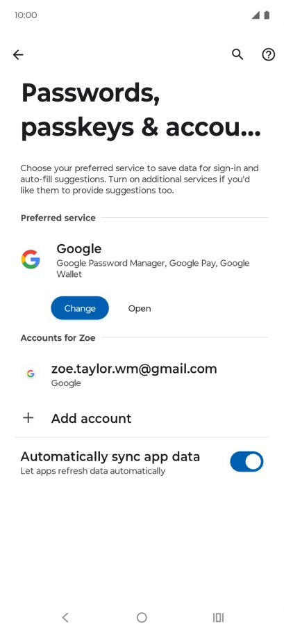 Press the Home key to return to the home screen.