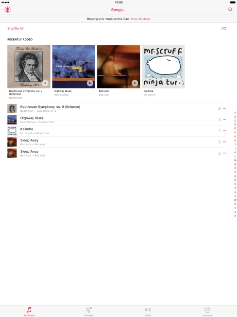 Press My Music.