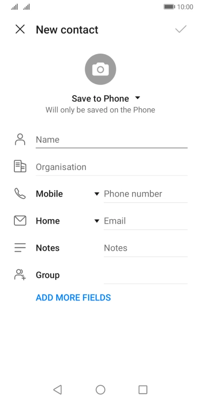 Press the address book drop down list. Press the address book drop down list.