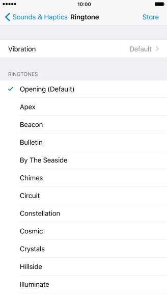 Press the required ring tones to hear them.