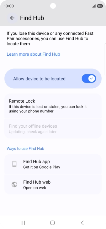 Press the Home key to return to the home screen. Press the Home key to return to the home screen.
