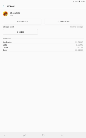 Press CLEAR CACHE.