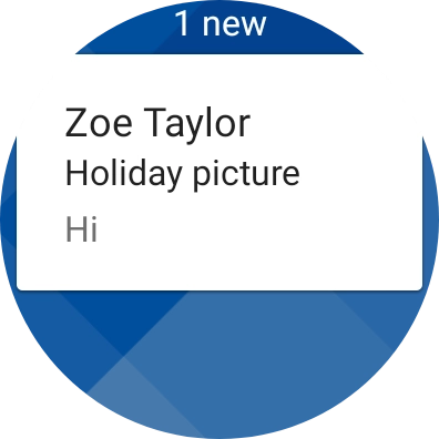 Press the required email message to read it. Press the required email message to read it.