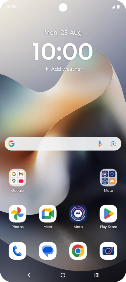 Slide two fingers downwards starting from the top of the screen.