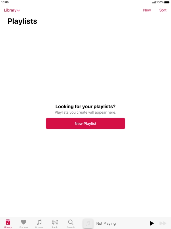 Press New Playlist.