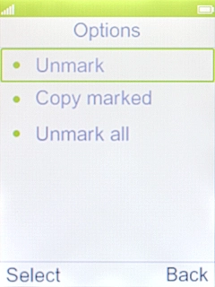 Select Copy marked.