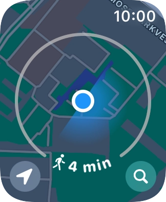 Press the search icon. Press the search icon.