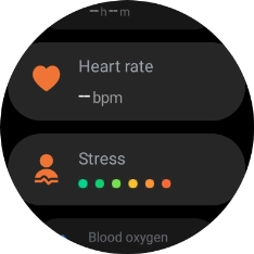 Press Heart rate. Press Heart rate.