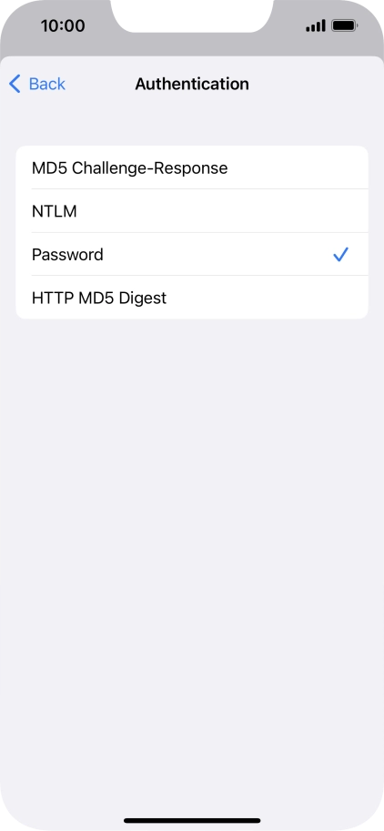 Press Password.