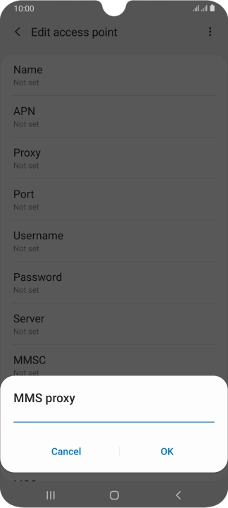 Key in 10.202.002.060 and press OK. Key in 10.202.002.060 and press OK.
