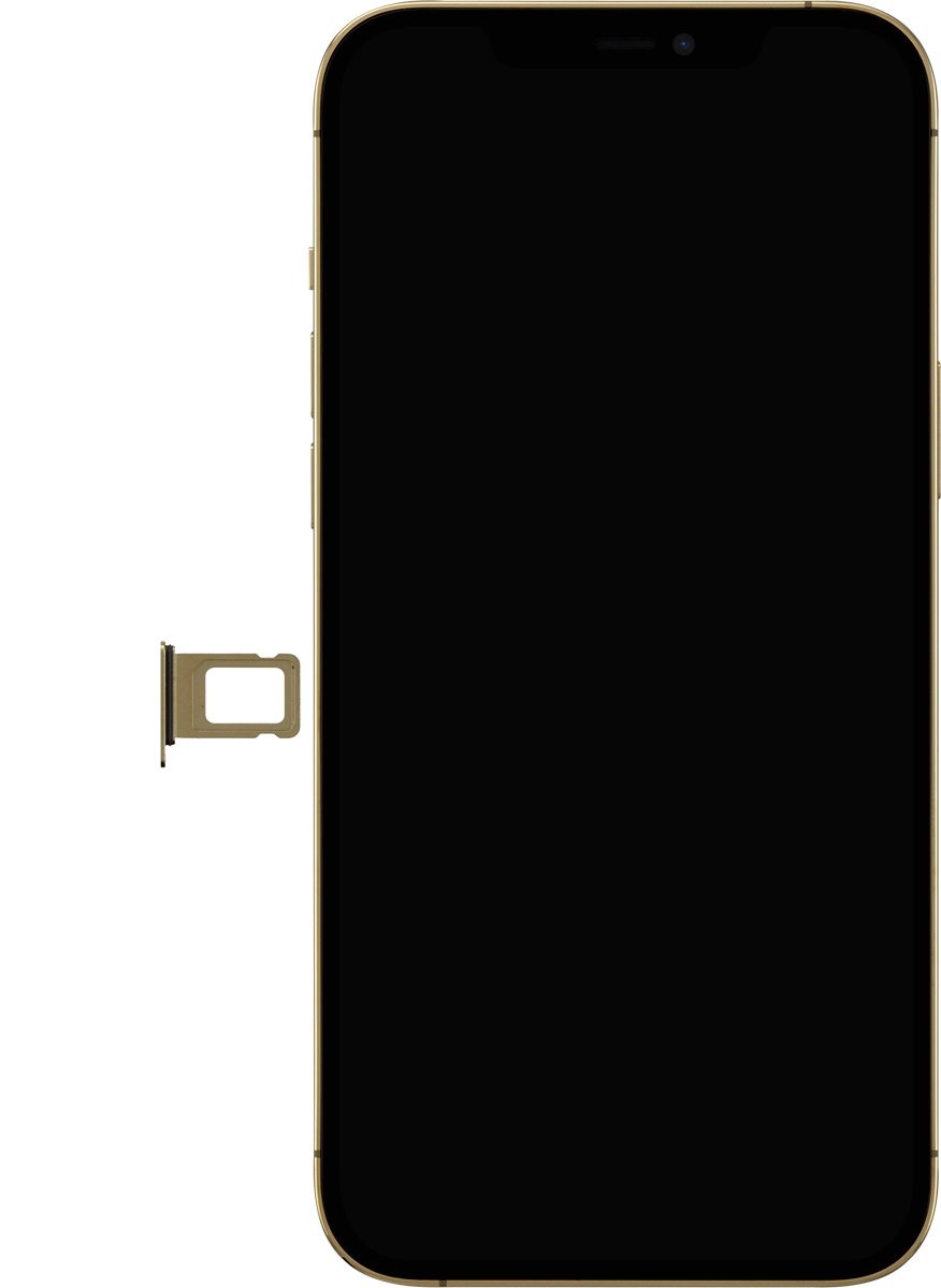 Turn your SIM so the angled corner of the SIM matches the angled corner of the SIM holder.