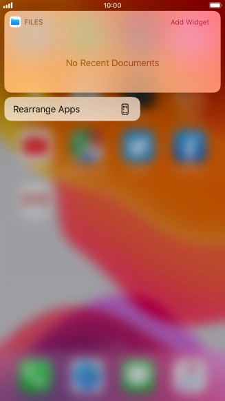 Press Rearrange Apps. Press Rearrange Apps.