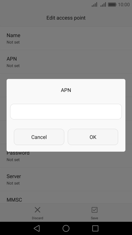 Key in live.vodafone.com and press OK. Key in live.vodafone.com and press OK.