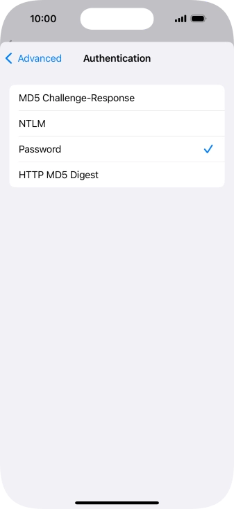 Press Password.