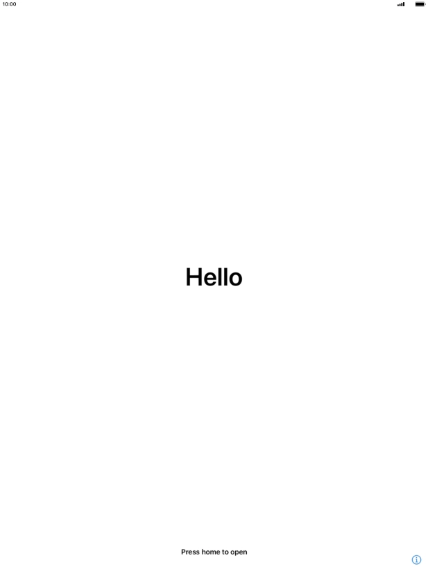 Press the Home key.