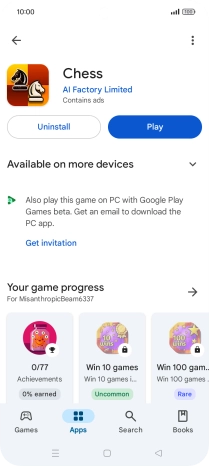 Press Uninstall.