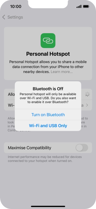 If Wi-Fi is turned on, press Wi-Fi and USB Only. If Wi-Fi is turned on, press Wi-Fi and USB Only.
