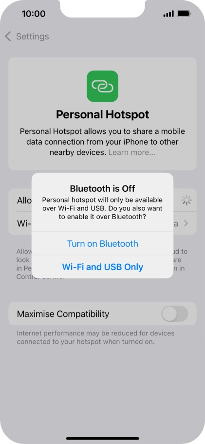If Wi-Fi is turned on, press Wi-Fi and USB Only. If Wi-Fi is turned on, press Wi-Fi and USB Only.