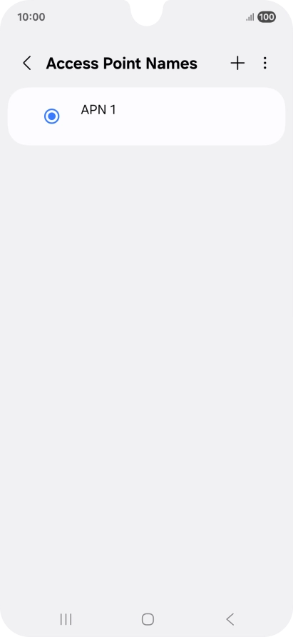 Press the add icon.