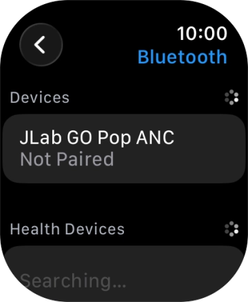 Press the required Bluetooth device.