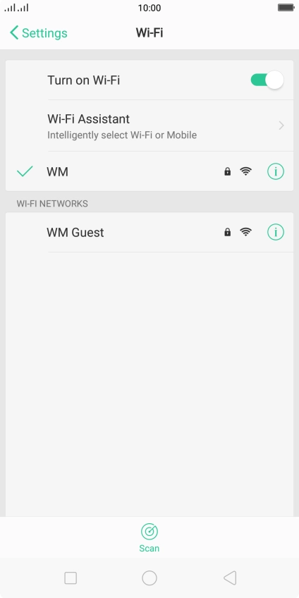Press the Home key to return to the home screen.