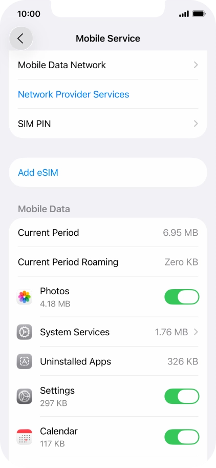 Press Add eSIM. Press Add eSIM.