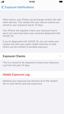 Press Delete Exposure Log.