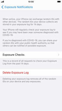 Press Delete Exposure Log.