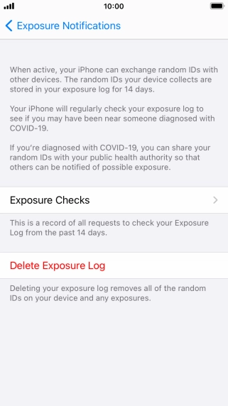 Press Delete Exposure Log.