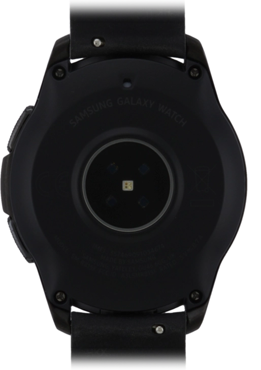 Place the back of your smartwatch on the magnetic charger allowing it to click into place.