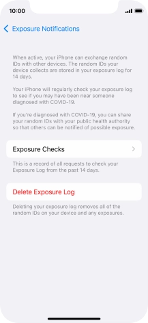Press Delete Exposure Log. Press Delete Exposure Log.