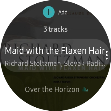 Press the required audio file. Press the required audio file.