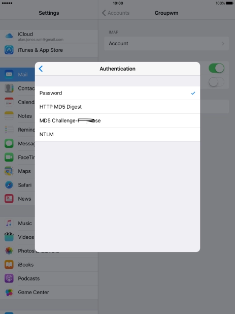 Press Password.