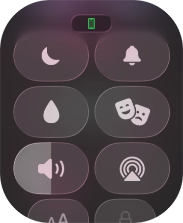 Press the Do Not Disturb icon to turn the function on or off.