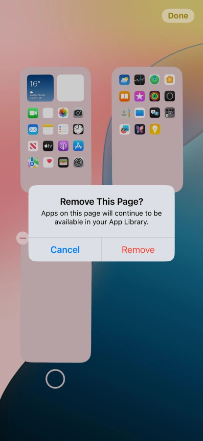 Press Remove.