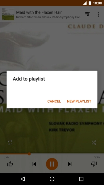 Press NEW PLAYLIST.