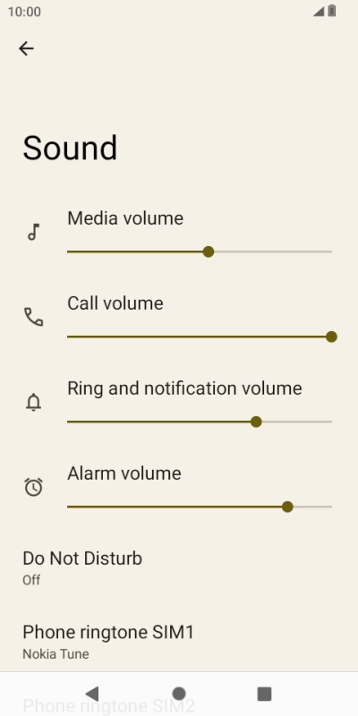 Press Phone ringtone. Press Phone ringtone.