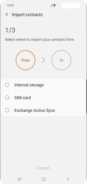 Press SIM card. Press SIM card.
