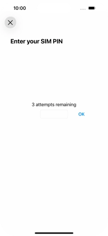If your SIM is locked, key in your PIN and press OK.