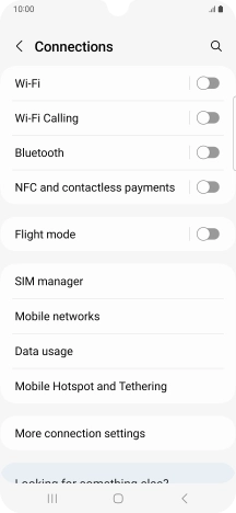 Press Mobile networks.