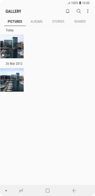 Press ALBUMS and go to the required folder. Press ALBUMS and go to the required folder.