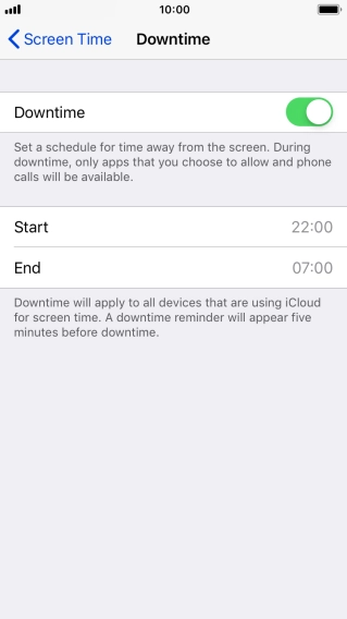 Press Screen Time.