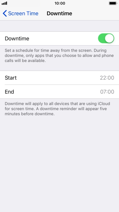 Press Screen Time.