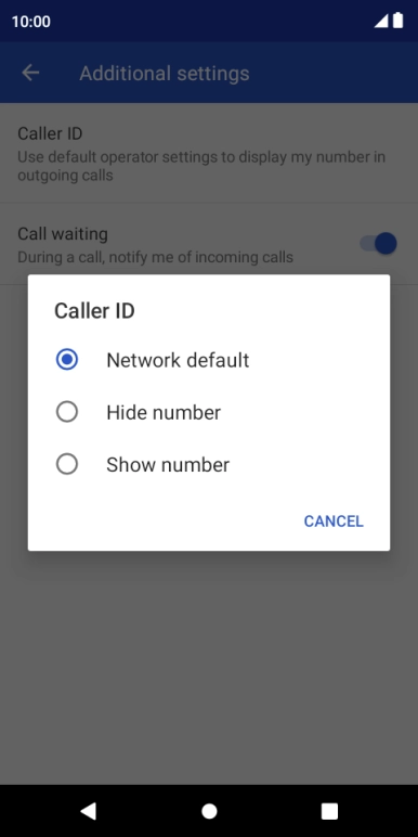 Press Show number to turn on caller identification. Press Show number to turn on caller identification.