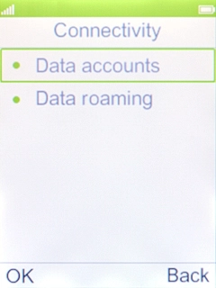 Select Data roaming. Select Data roaming.