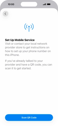 Press Scan QR Code.