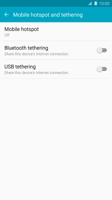 Press Mobile hotspot. Press Mobile hotspot.